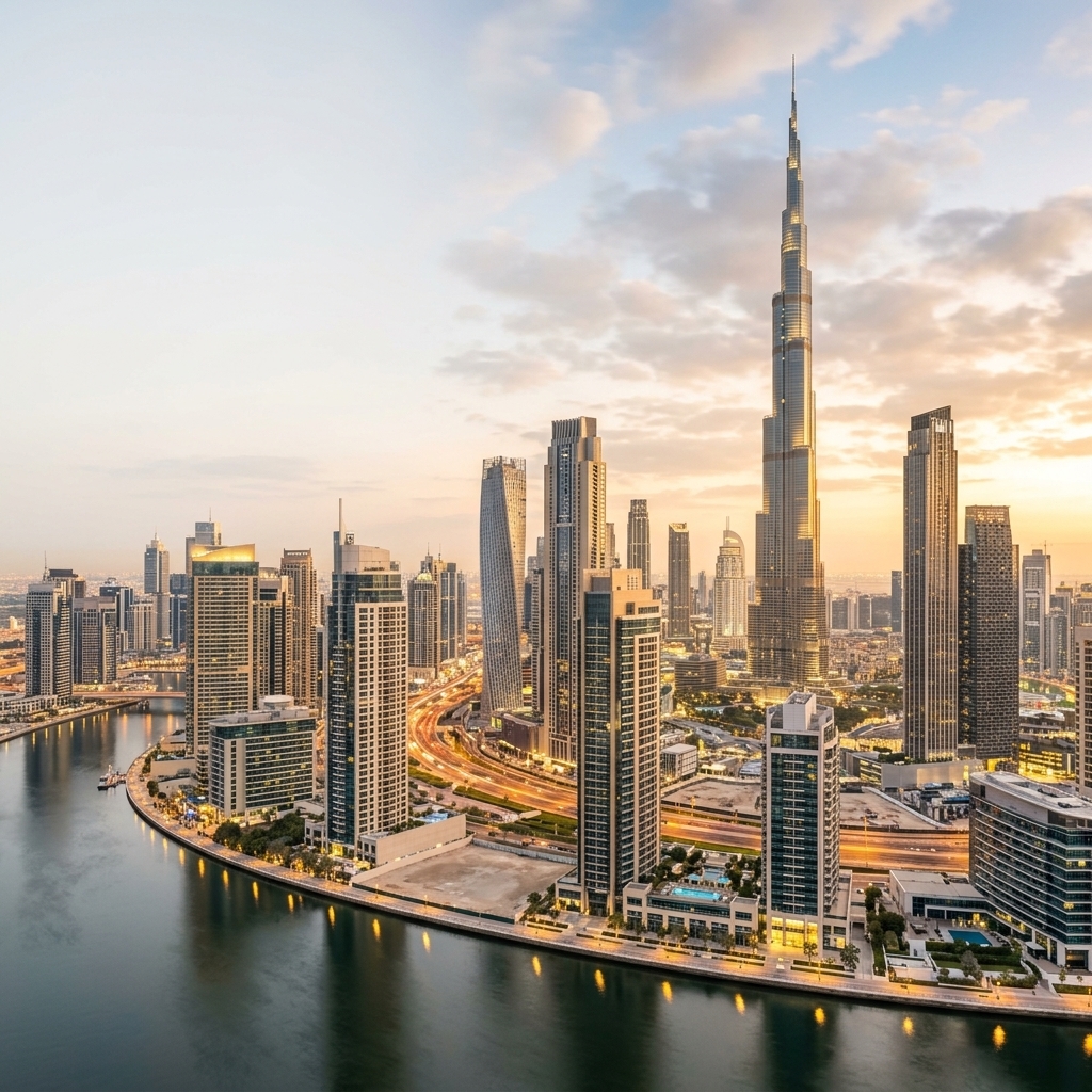 Cinematic Dubai Skyline